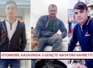 Otomobil kazasında 3 gençte hayatını kaybetti