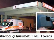 Akraba içi husumet: 1 ölü, 1 yaralı